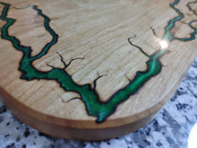 Load image into Gallery viewer, Cherry Serving Board - Emerald Green (ch03)