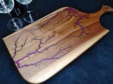 Load image into Gallery viewer, Walnut Serving Board - Liquid Fire (w07)