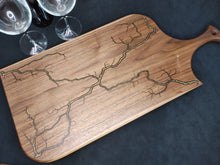 Load image into Gallery viewer, Walnut Serving Board - Diamond Gold (w012)