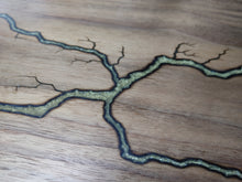 Load image into Gallery viewer, Walnut Serving Board - Diamond Gold (w012)