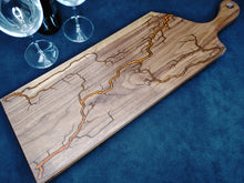 Load image into Gallery viewer, Walnut Serving Board - Vivid Orange (w015)