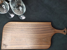 Load image into Gallery viewer, Walnut Serving Board - Iridescent Green (w016)