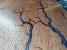 Load image into Gallery viewer, Sapele Serving Board - Golden Purple Rain (s02)