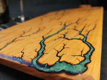 Load image into Gallery viewer, Curly Cherry Serving Board - Hunter Green (cch01)