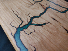 Load image into Gallery viewer, Curly Cherry Serving Board - Hunter Green (cch01)