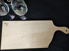 Load image into Gallery viewer, Curly Maple Serving Board - Royal Purple (cm02)