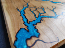 Load image into Gallery viewer, Cherry Serving Board - Blue/Green (ch08)