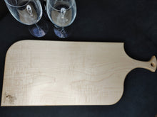 Load image into Gallery viewer, Curly Maple Serving Board - Sapphire Ghost Blue (cm04)