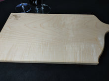 Load image into Gallery viewer, Curly Maple Serving Board - Blue/Green (cm05)
