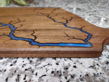 Load image into Gallery viewer, Walnut Serving Board - Sapphire Blue
