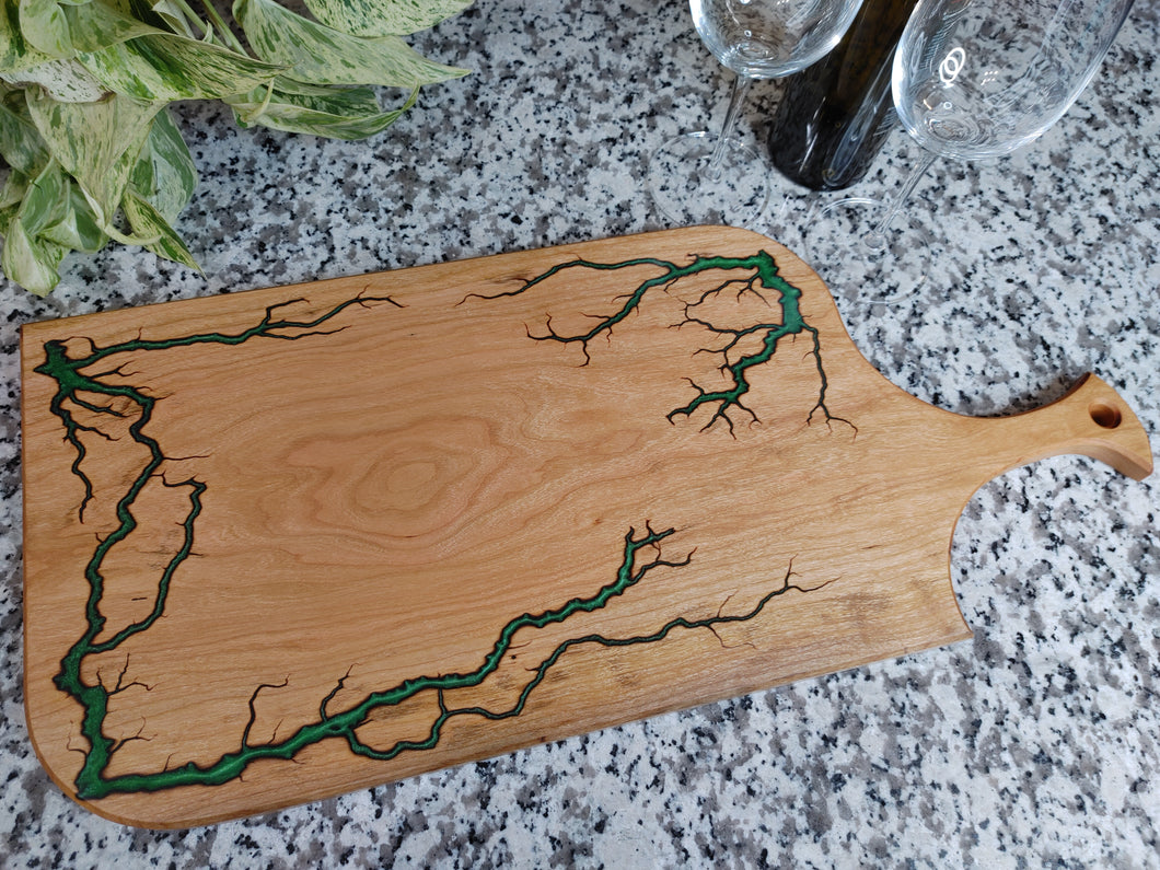 Cherry Serving Board - Emerald Green (ch03)