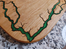 Load image into Gallery viewer, Cherry Serving Board - Emerald Green (ch03)
