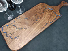Load image into Gallery viewer, Walnut Serving Board - Blue Slate (w014)
