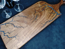 Load image into Gallery viewer, Walnut Serving Board - Blue Slate (w014)
