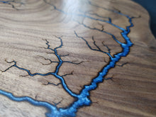 Load image into Gallery viewer, Walnut Serving Board - Blue Slate (w014)
