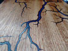 Load image into Gallery viewer, Sapele Serving Board - Golden Purple Rain (s06)
