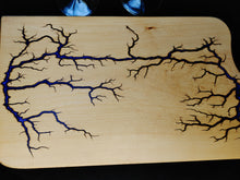 Load image into Gallery viewer, Beech Serving Board - Royal Purple/Deep Blue Sea (b02)

