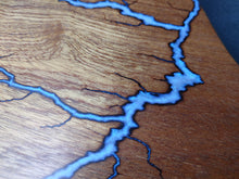 Load image into Gallery viewer, Sapele Serving Board - Sapphire Ghost Blue
