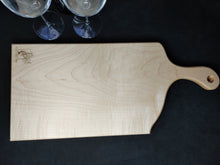 Load image into Gallery viewer, Curly Maple Serving Board - Blue/Green (cm05)
